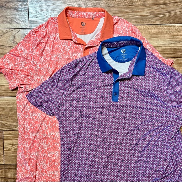 Graham Luxe Golf Polo Shirts - set of 2 (2XL) - Picture 1 of 3